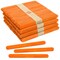 CraftySticks Colored Wood Craft Sticks 4.5 Inch, Red Orange Yellow Green Blue Purple White Black Pink Brown Popsicle Sticks